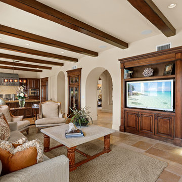 Crystal Cove Family Room Built-in Entertainment