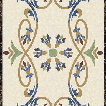 Waterjet Medallion for Lobby of various house