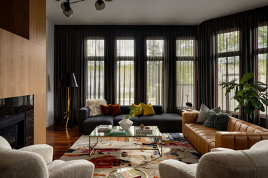 Inspiration for a transitional living room remodel in Vancouver