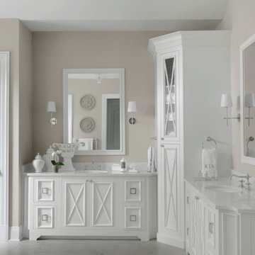 Light-Filled, Bright White Kitchen + Baths