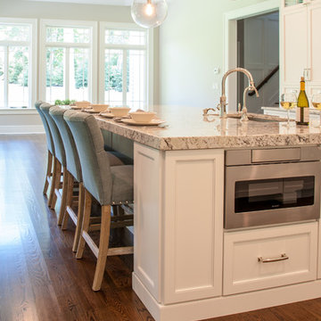 Transitional white kitchen