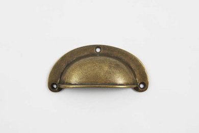Muschelgriff Bronze Antik