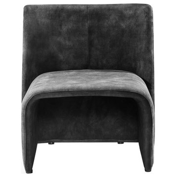 Modrest, Modern Jarvis Accent Dark Gray Fabric Chair