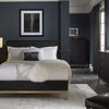 Modus Kentfield 6 Piece Queen Bedroom Set With Chest, Black Drifted Oak