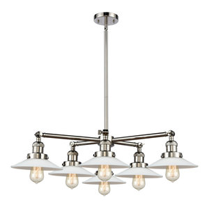 Innovations 207-PN-G1 3 Light Chandelier Polished Nickel