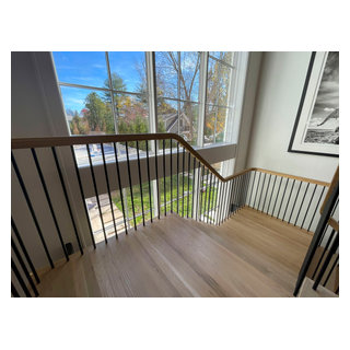 96_Dramatic cantilevered no-riser staircase, Bethesda, MD 20814 ...