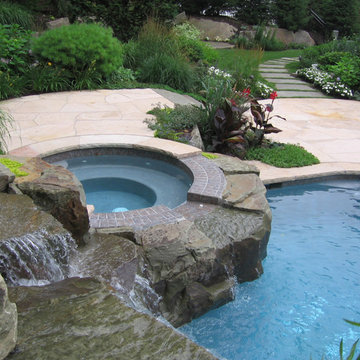 Natural Stone Pool & Spa Design and Installation Bergen County Northern NJ