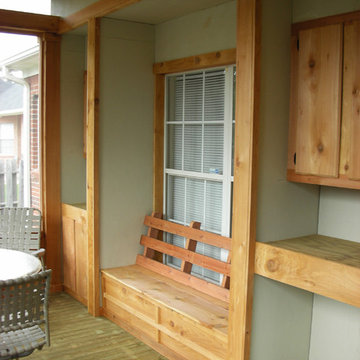 Cedar & Rosewood Screened Porch Addition | Oxford, MS