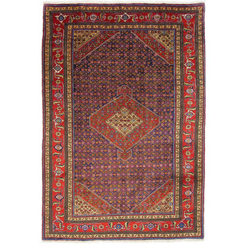 Persian Rug Ardebil 9'6"x6'7" Hand Knotted