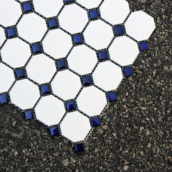 Octagon with Cobalt Blue Dots - Products