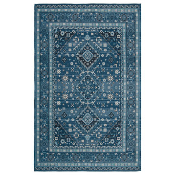 Safavieh Classic Vintage Collection CLV101 Rug, Blue/Charcoal, 5' X 8'