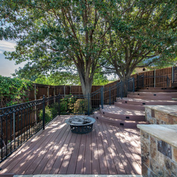 Custom Multi-Level AZEK® Deck with Stone Pool Deck & Sun Deck
