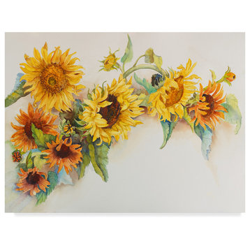 Joanne Porter 'Arch Of Sunflowers' Canvas Art, 32"x24"