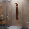 PULSE ShowerSpas Brushed Bronze Stainless Steel Santa Cruz ShowerSpa 1033
