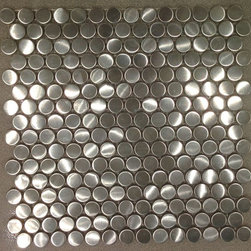 Penny Round Stainless Steel Tile Mosaics - Mosaic Tile