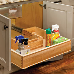 U-Shaped Sliding Shelf for Sink Cabinets - Kitchen Drawer Organizers