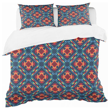 Tribal Abstract Pattern Bohemian and Eclectic Duvet Cover, Twin