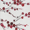 Infinity Cherry Blossom Rug, Ivory/Red, 6'7"x9'6"
