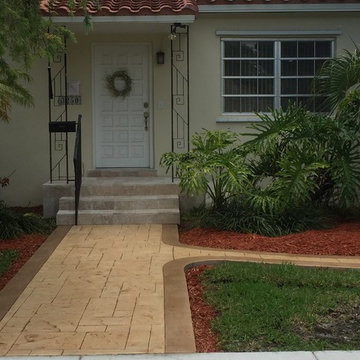 Barbara's Stamped Concrete Driveway