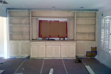 Inspiration for a mid-sized contemporary enclosed family room remodel in Los Angeles