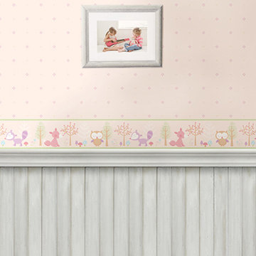 Happy Forest Friends Pink Border