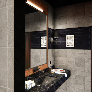 Interior Design of  a Bathroom