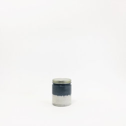 Medium Concrete Jar / Two Tone - Decorative Jars And Urns