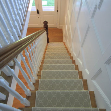 AMAGANSETT: WIDE PLANK CHARACTER WHITE OAK INSTALLED/FINISHED W BONA TRAFFIC HD