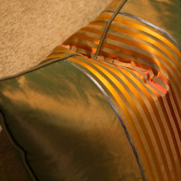 Silk Throw Pillow Detail