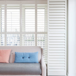 Shutter Set Fiji Living Room Windows - Interior Shutters