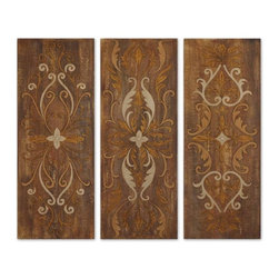 www.essentialsinside.com: elegant swirl, hand painted wall art - Artwork