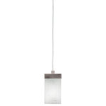 Toltec Lighting - Nouvelle 1-Light Cord Mini Pendant, Graphite/Square White Muslin - Enhance your space with the Nouvelle 1-Light Cord Mini Pendant. Installation is a breeze - simply connect it to a 120 volt power supply and enjoy. Achieve the perfect ambiance with its dimmable lighting feature (dimmer not included). This pendant is energy-efficient and LED-compatible, providing you with long-lasting illumination. It offers versatile lighting options, as it is compatible with standard medium base bulbs. The pendant's streamlined design, along with its durable glass shade, ensures even and delightful diffusion of light. Choose from multiple finish and color variations to find the perfect match for your decor.