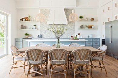 Beach style kitchen photo in Tampa