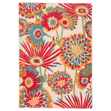 Jaipur Living Balfour Indoor/ Outdoor Floral Multicolor Area Rug 7'4"X9'6"