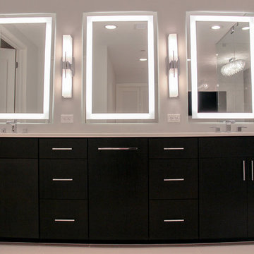 Modern Bathroom Update Done In A Charcoal Stain