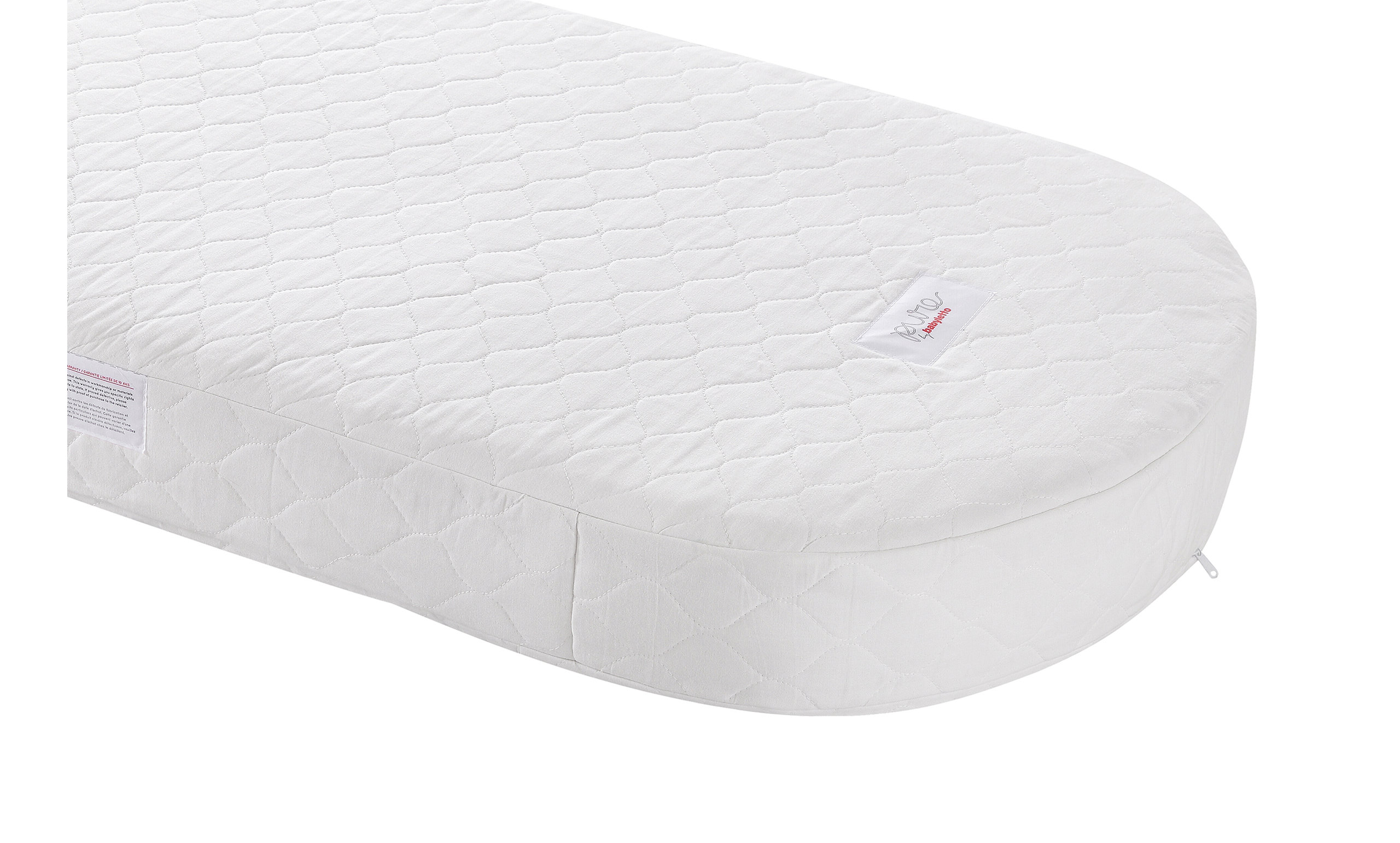 Babyletto Pure Core Non-Toxic Oval Crib Mattress, 53 x 25 ...