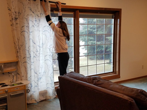 Do These Curtains Look Ok In My Blue Carpeted Living Room