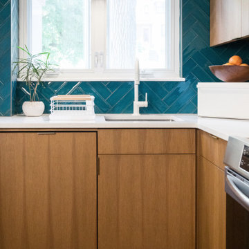A Mid-Century Kitchen That Maximizes Every Inch