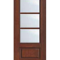 French Single Door 96 Wood Mahogany Full Lite 12 Lite - Patio Doors