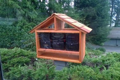Home design - rustic home design idea in Seattle