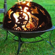 Fire Pit with Orion Fire Screen