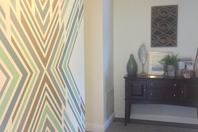 Inspiration for a modern entryway remodel in Miami