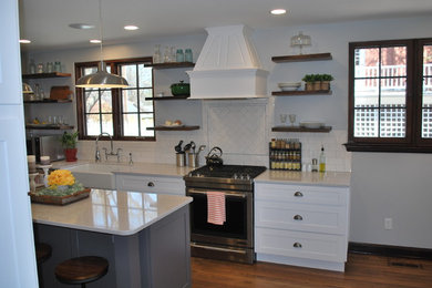 Example of a transitional kitchen design in Other