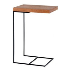 Loft Sofa Side Table, Natural Oak