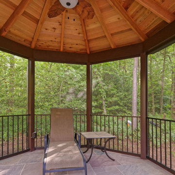 Outdoor grill station, patio and gazebo