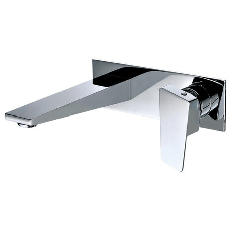 ALFI Wall Mounted Bathroom Faucet, Polished Chrome