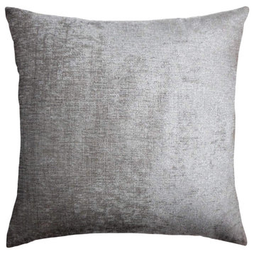 The Pillow Collection Grey Swartz Throw Pillow, 26"