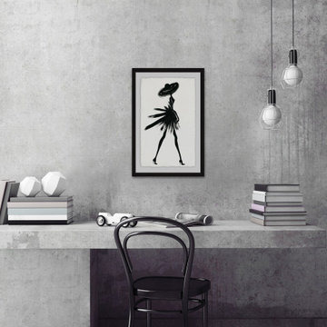 "Little Black Dress II" Framed Painting Print
