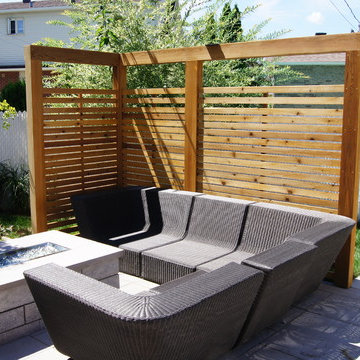 red cedar screens / écran en cèdre rouge