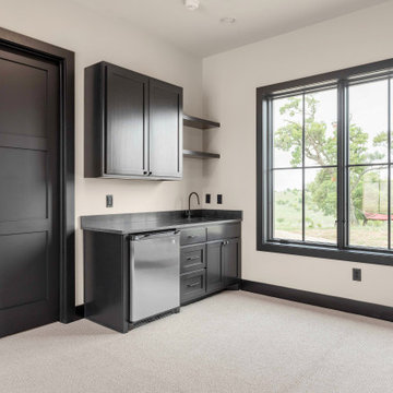 Industrial Farm House Guest Room
